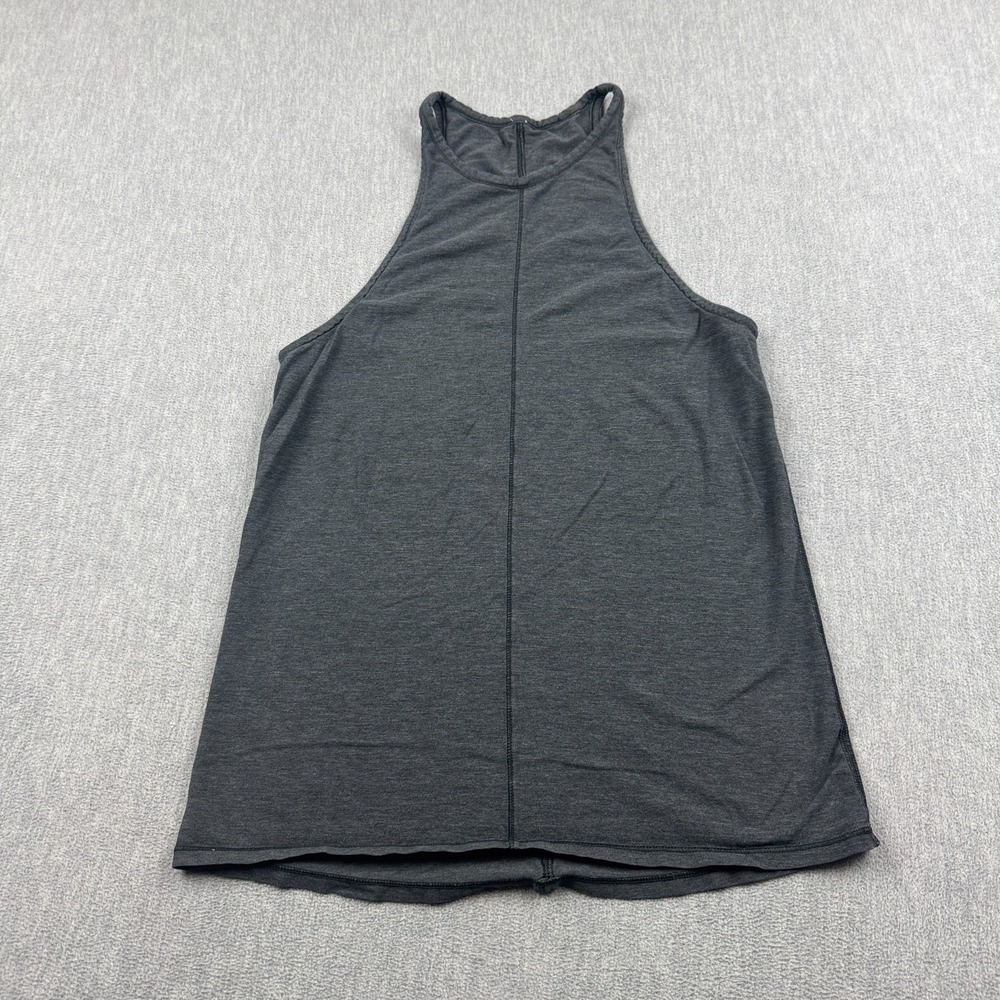 Lululemon Tank Top Womens 8 Gray Find Your Zen Lightweight Yoga Gym Active